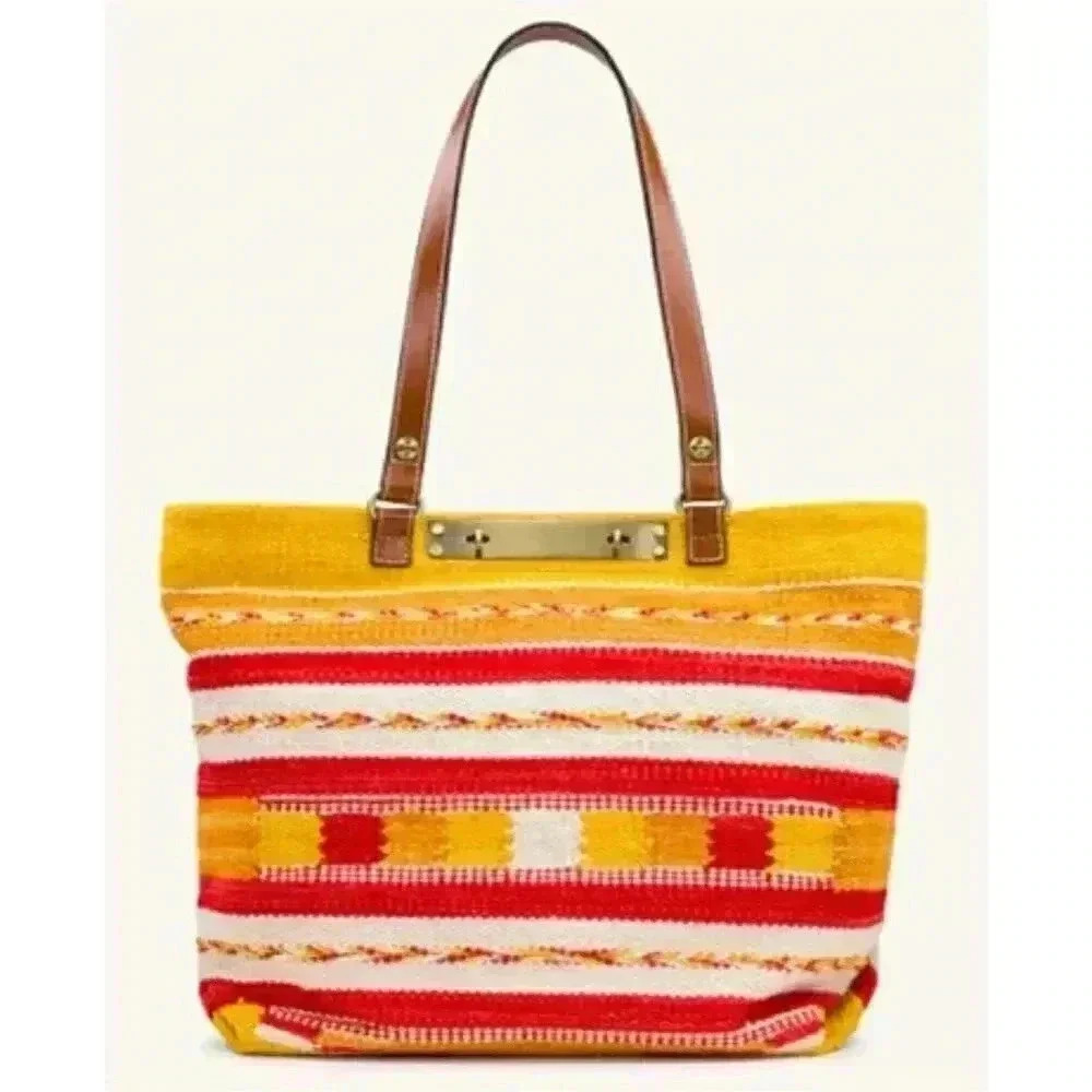 PATRICIA NASH Chennai Hand Loomed Woven Cotton Tote/Shoulder Bag/Compute… - Picture 2 of 8